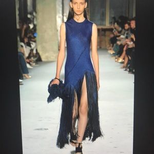 Proenza Schouler runway woven top with fringe